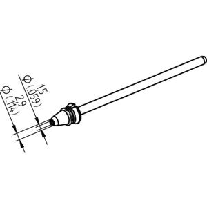 Ersa 0742ED1529H/SB Desoldeerpunt Conisch Lengte soldeerpunt: 79.25 mm Inhoud: 1 stuk(s)