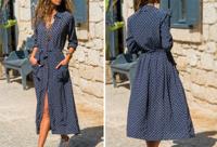 Lange blousejurk in de aanbieding