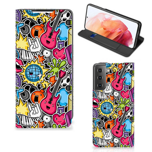 Samsung Galaxy S21 Hippe Standcase Punk Rock