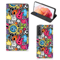 Samsung Galaxy S21 Hippe Standcase Punk Rock - thumbnail