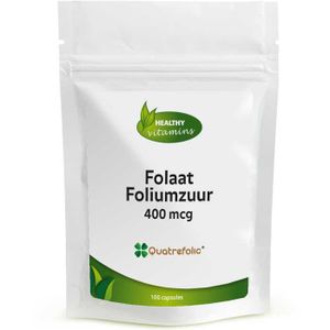 Folaat Foliumzuur | 400 mcg | 100 capsules | Quatrefolic® | vitaminesperpost.nl