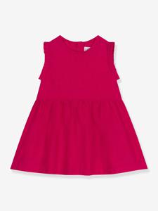 Mouwloze linnen jurk PETIT BATEAU rood