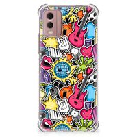 Nokia C32 Anti Shock Bumper Case Punk Rock - thumbnail