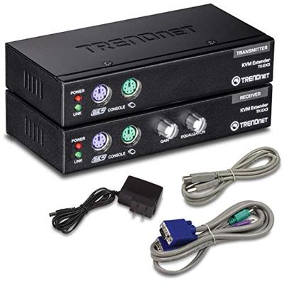 Trendnet TK-205K 2-Port KVM Switch Kit VGA verlengkit 150 M/ 490 Ft. zwart