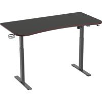 SpeaKa Professional Zit-sta-bureau Elektrisch in hoogte verstelbaar Hoogte: 730 tot 1210 mm (b x d) 1600 mm x 800 mm Zwart SP-EGD-300 SP-9960628 - thumbnail