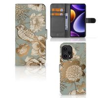 Hoesje voor Xiaomi Poco F5 Vintage Bird Flowers - thumbnail