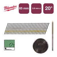 Milwaukee Accessoires Nagels ronde kop 20° 65mm/RS/B/SC1 | 2.000 stuks - 4932492587