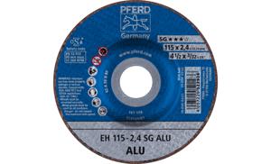 PFERD EH 115-2,4 SG ALU 61340312 Doorslijpschijf gebogen 115 mm 25 stuk(s) Aluminium, Non-ferrometaal