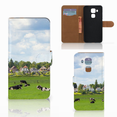 Huawei Nova Plus Telefoonhoesje met Pasjes Koeien Huawei Nova Plus Telefoonhoesje met Pasjes Koeien
