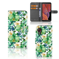 Samsung Galaxy Xcover 5 Hoesje Orchidee Groen - thumbnail