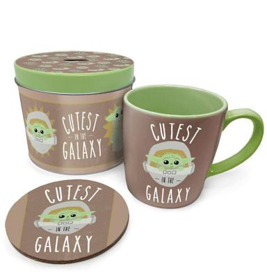 Star Wars The Mandalorian Mug with Coaster Cutest in the Galaxy --- DAMAGED PACKAGING