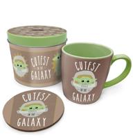 Star Wars The Mandalorian Mug with Coaster Cutest in the Galaxy --- DAMAGED PACKAGING