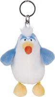Nici sleutelhanger Jungle Dan junior 10 cm pluche blauw/wit