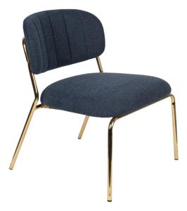 ZILT Fauteuil Kolten - Goud/Donkerblauw