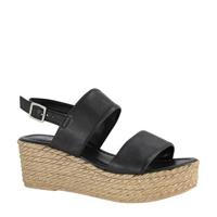 5th Avenue leren sleehakken zwart