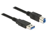 DeLOCK 85066 USB-kabel 1 m 3.2 Gen 1 (3.1 Gen 1) USB A USB B Zwart