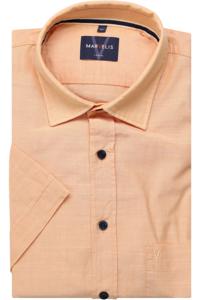 Marvelis Casual Modern Fit Overhemd Korte mouw oranje