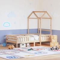 vidaXL Bedframe met huisje massief grenenhout 90x190 cm, kinderbedframe, kinderbedhuis, peuter bed, kinderbed, peuterbed, junior bed, bedhuisje