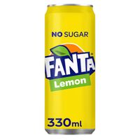 Frisdrank Fanta lemon zero blik 330ml - thumbnail