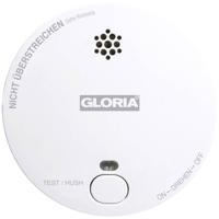 Gloria R1 Rookmelder werkt op batterijen (Ø x h) 100 mm x 33 mm