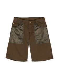 Versace Kids short à logo imprimé - Marron