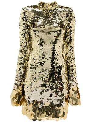 Amen Mini-jurk verfraaid met pailletten - Goud
