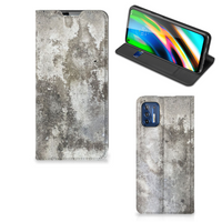 Motorola Moto G9 Plus Standcase Beton Print - thumbnail