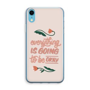 Optimistic flower girl: iPhone XR Transparant Hoesje