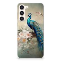 TPU Hoesje voor Samsung Galaxy S23 Plus Vintage Pauwen