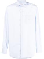 Valentino Garavani chemise rayée à logo brodé - Blanc