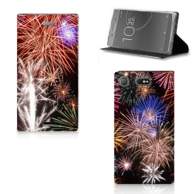 Sony Xperia XZ1 Compact Hippe Standcase Vuurwerk