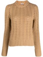 ASPESI crew-neck pointelle-knit jumper - Tons neutres