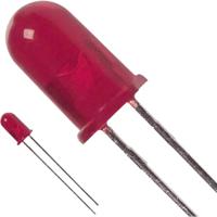 Broadcom HLMP-3600 Bedrade LED Rood Rond 5 mm 2.1 mcd 60 ° 10 mA 5 V