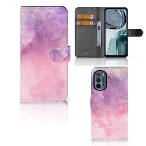 Hoesje Motorola Moto G62 5G Pink Purple Paint