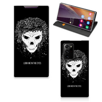 Mobiel BookCase Samsung Galaxy Note 20 Ultra Skull Hair - thumbnail