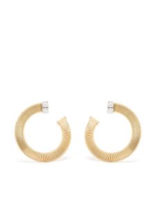 Marco Bicego boucles d'oreilles pendantes en or 18ct pavées de diamants