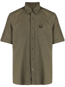 Fred Perry chemise en coton à manches courtes - Vert