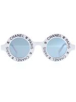 CHANEL Pre-Owned lunettes de soleil 1993 à logo imprimé - Blanc