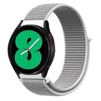 By Qubix - Compatible met Garmin Forerunner 255 - Sport Loop nylon bandje - Grijs - Compatible Garmin bandje - Bandbreedte: 22mm