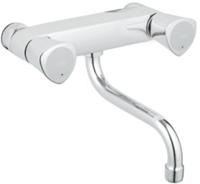 Grohe Costa S wand keukenkraan met onderuitloop Chroom - thumbnail