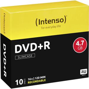 Intenso 4111652 DVD+R disc 4.7 GB 10 stuk(s) Slimcase