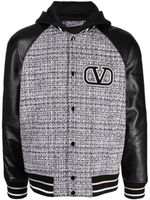 Valentino Garavani veste bomber à patch logo - Noir - thumbnail