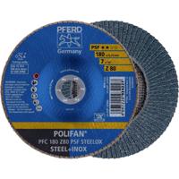 PFERD 67768185 PFC 180 Z 80 PSF STEELOX Lamellenschijf Diameter 180 mm Boordiameter 22.23 mm RVS, Staal 10 stuk(s) - thumbnail