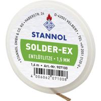 Stannol Solder Ex Desoldeerdraad Lengte 1.6 m Breedte 1.5 mm In vloeimiddel gedrenkt - thumbnail