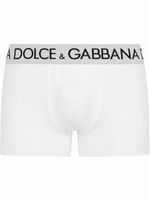 Dolce & Gabbana boxer à taille à logo - Blanc