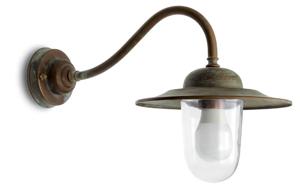 Moretti Luce Rechte buitenlamp Casale - verouderd messing 1361.T.AR