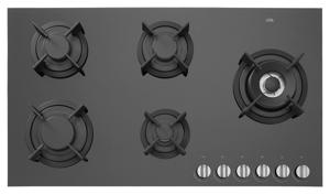 ETNA KGGF890ZTA kookplaat Zwart Ingebouwd 90 cm Gaskookplaat 5 zone(s)