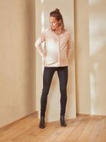 Naadloze skinny zwangerschapsjeans grijs/zwart cf swatch