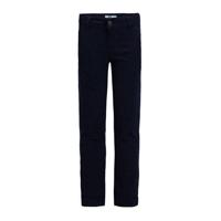 WE Fashion slim fit broek donkerblauw