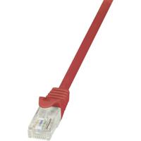 LogiLink CP2034U RJ45 Netwerkkabel, patchkabel CAT 6 U/UTP 1.00 m Rood Snagless 1 stuk(s)